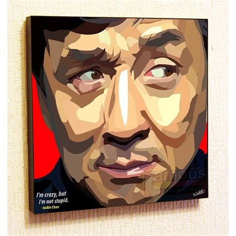 Jackie Chan Poster POP Art Print Painting on Canvas Motivational Quotes ...