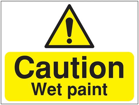 Construction Signs - Caution Wet Paint | Seton