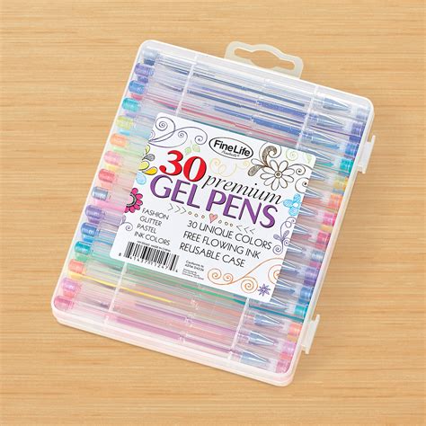 Colorful Gel Pens with Travel Case - Set of 30 | eBay