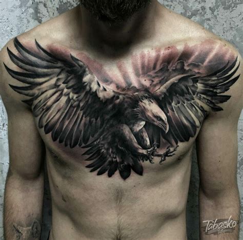 Eagle Chest Tattoo Drawings