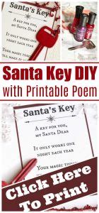 Santa's Magic Key - With Free Printable Poem - Happy Hooligans