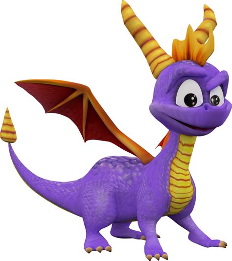 Spyro (Spyro Enter the Dragonfly Reborn) Render by CRASHARKI on DeviantArt