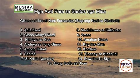 Mga Awit sa Santos nga Misa Cebuano Version Chords - Chordify