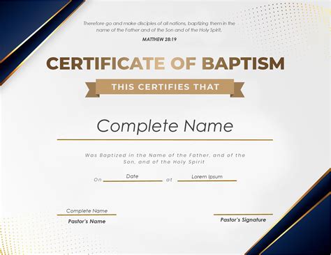 Downloadable free baptism certificate template word - panagospel