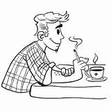 Man Smoking PNG Vector PSD And Clipart With Transparent Background  sketch template