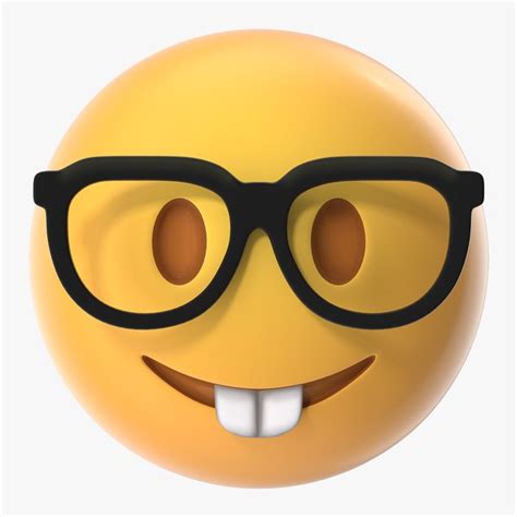 Nerd-Gesicht Emoji 3D-Modell - TurboSquid 1533409