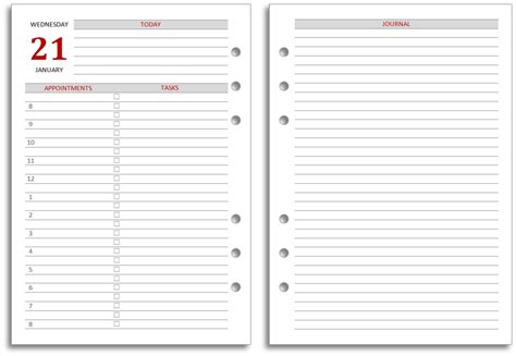 Microsoft Word Diary Template | Monthly Printable Calender Free Planner Pages, Printable Planner ...