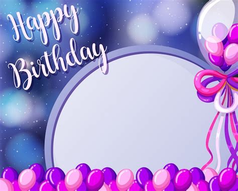 Free Vector | A birthday card template