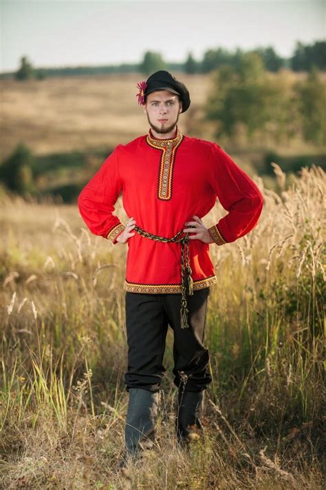 Russian costume men Kosovorotka Slavic clothing Russian | Etsy