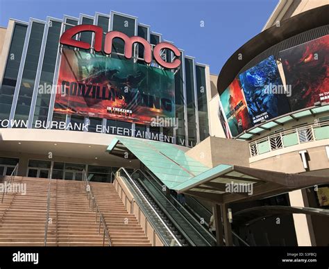 Burbank, CA / USA - March 28, 2021: An AMC movie theater, located in ...