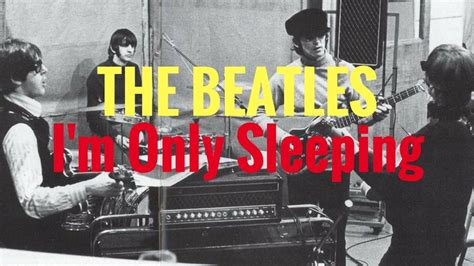 THE BEATLES - I'm Only Sleeping (Cover) #LENNON80 | The beatles, Lennon, Sleep