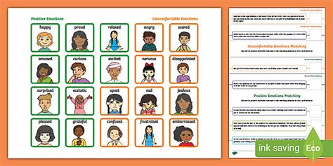 EAL Feelings and Emotions Worksheet PDF | Primary Inclusion