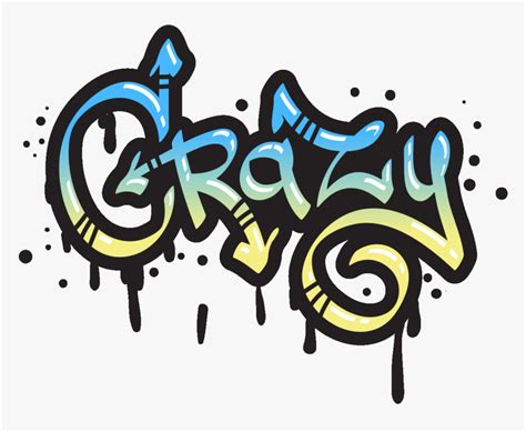 Sticker Graffiti Crazy Ambiance Sticker Col Sand A029 - Graffiti Crazy, HD Png Download - kindpng