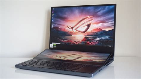 A photo of the Asus ROG Zephyrus Duo 15.