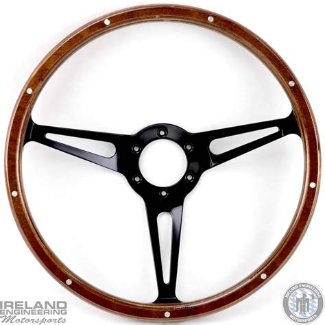 Steering Wheel – Wood ‘Vintage Style’ 14″ – Ireland Engineering | Racing & Performance Parts for ...