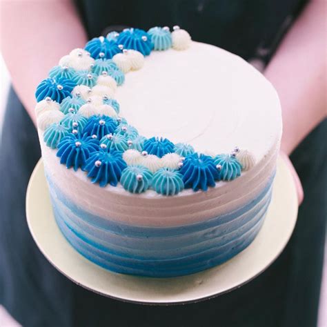 Buttercream Cake, Blue Ombre, Themed Cakes, Birthday Cake, Desserts ...