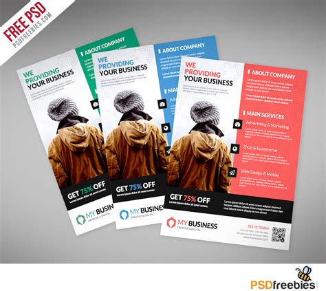 Corporate Business Flyer PSD Template Freebie | PSDFreebies.com