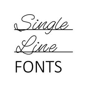 21 Single Line Fonts - Sketch Pen Fonts - Engraving ideas | single line, truetype fonts, silver pen