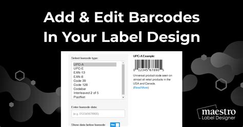 How To Add & Edit Barcodes In Your Label Design