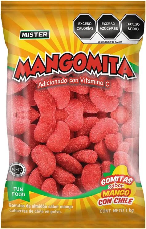 Gomitas Enchiladas Sabor Mango (Mangomitas Mister 1 Kg) : Amazon.com.mx: Alimentos y Bebidas