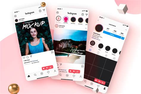 Instagram Mockup PSD | Creative Canva Templates ~ Creative Market