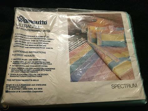 "Spectrum" by Wamsutta - Vintage Sheet Patterns