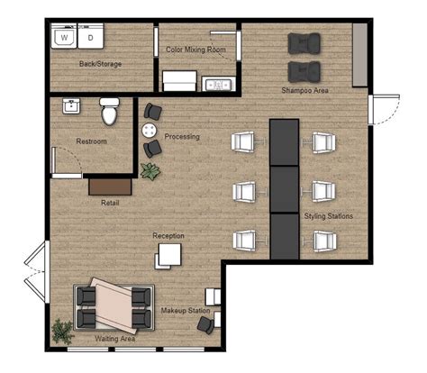 Mini Spa Floor Plan Design