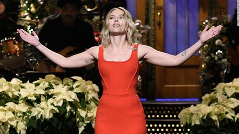 Scarlett Johansson teases Colin Jost during SNL hosting duties - CNN Video