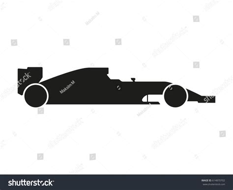 Formula 1 One Racing Car Icon Stock Vector (Royalty Free) 614870702 ...