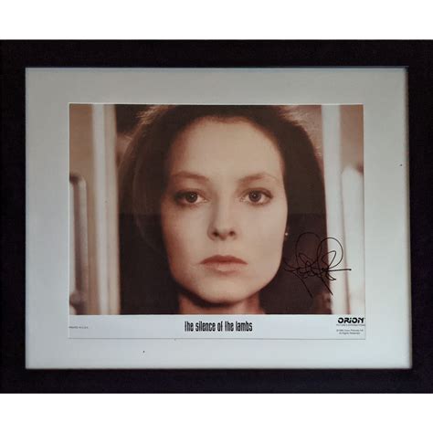 The Silence of the Lambs Jodie Foster Signed 1989 Lobby Card