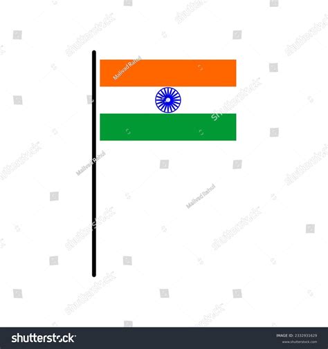 India National Flags Icon Independence Day Stock Vector (Royalty Free ...