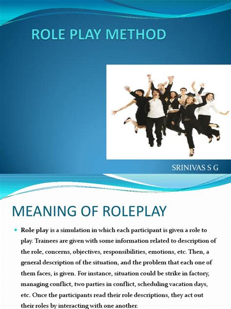 Role Play Method | Facilitator | Learning