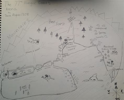 The 77th Hunger Games Arena Map by DanteAlighieri1308 on DeviantArt