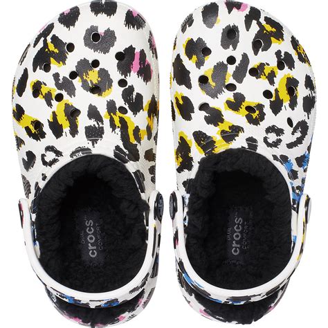 Crocs Girls' Classic Lined Leopard Print Clogs | Academy