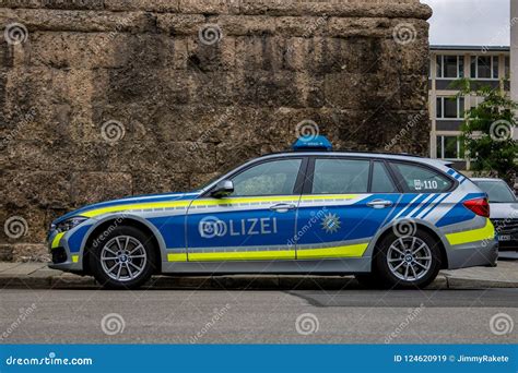 German Police Car BMW Parking Editorial Stock Image - Image of police, patrol: 124620919