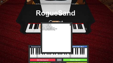 Minecraft Piano Sheet Roblox