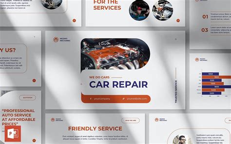 Car Repair Presentation PowerPoint template - TemplateMonster