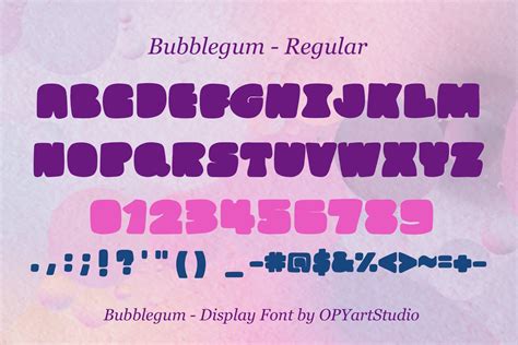 BubbleGum - Creative Display Font | Fonts ~ Creative Market