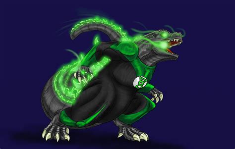 Green Lantern Godzilla by Scatha-the-Worm on DeviantArt