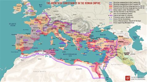 The Growth of Christianity in the Roman Empire (Illustration) - World ...