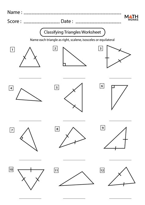 Finding Angles In Triangles Worksheet