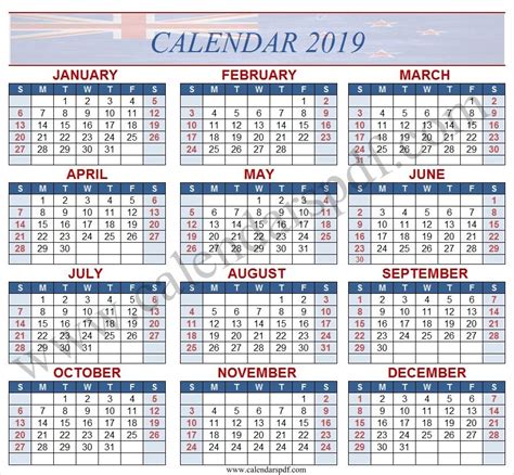 Calendar 2019 Australia | Yearly calendar template, Calendar, Online calendar