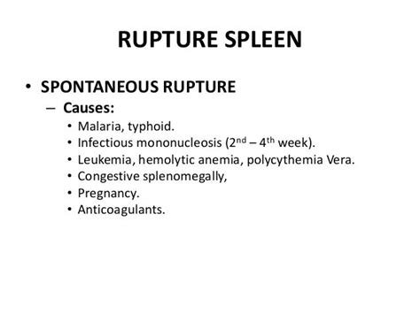 The Spleen : Trauma & Portal Hypertension