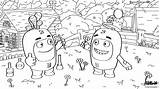 Oddbods coloring pages  Free For Kids sketch template