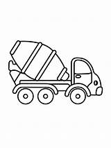 Cement Mixer coloring Pages sketch template