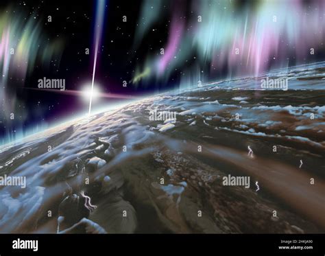 Pulsar planet, illustration Stock Photo - Alamy