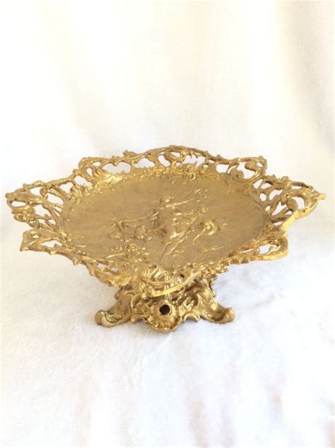 fruit basket centerpiece - Bronze (gilt) - Early 20th - Catawiki