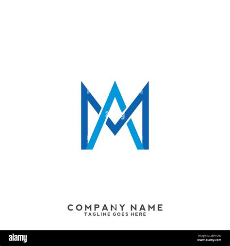 Ma minimal logo design hi-res stock photography and images - Alamy