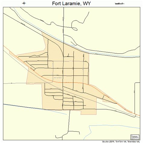 Fort Laramie Wyoming Street Map 5628230