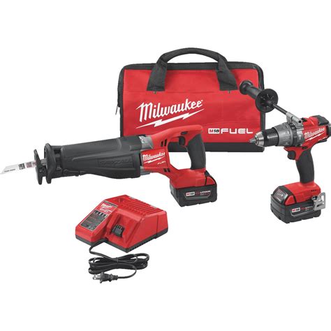 Milwaukee M18 FUEL Li-Ion Brushless Drill/Reciprocating Saw Cordless Tool Combo Kit - Walmart ...